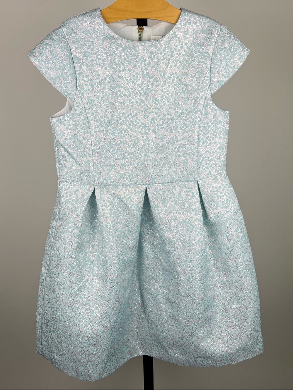 Marie Chantal Effie Mint Jacquard Dress, Mint, Size 8